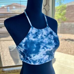 NEW! Zella Girl Kids' Just Breathe Reversible Halter Top Bikini